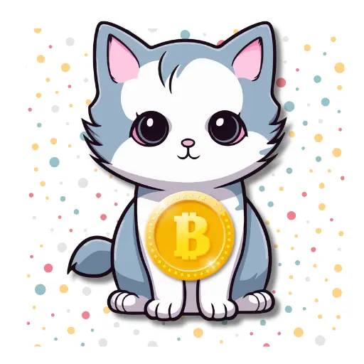 ビットコインを抱えた猫のイラストと「ゼロからの仮想通貨」という文字のブログプロフィール画像